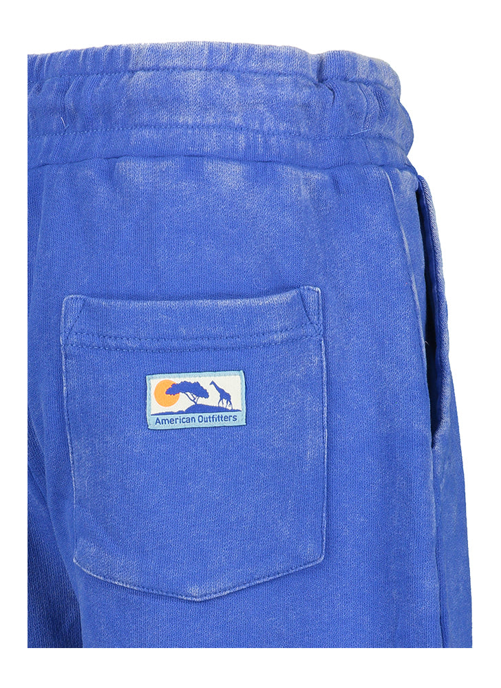 Blauwe short met elastiek AO76