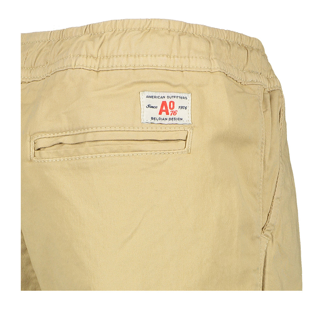 Beige chino met elastiek AO76