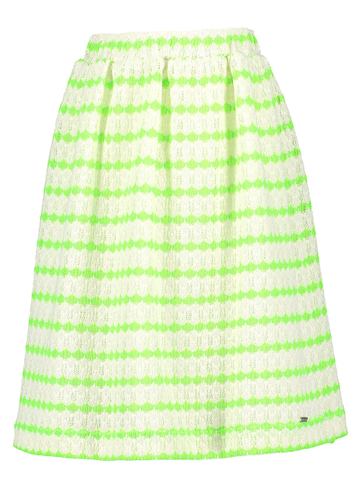 Jupe crochetée avec jupon à rayures blanches et vertes Mabel Blue Bay