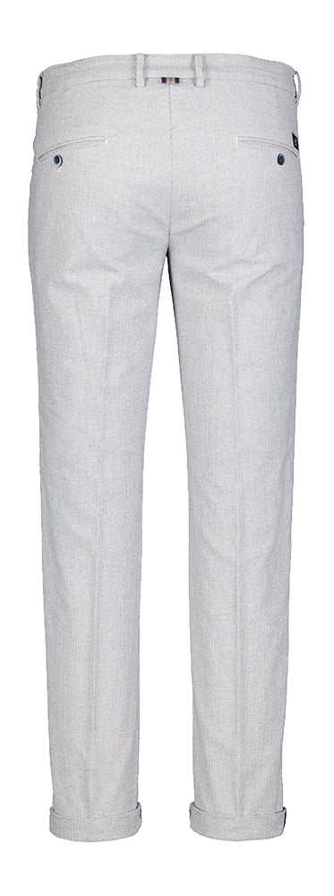 Pantalon slim à carreaux gris et bleus Mason