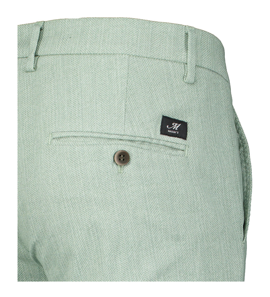 Groene slim fit broek Mason's