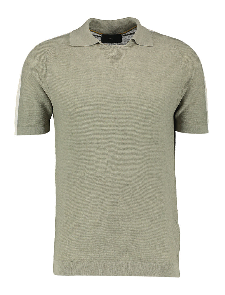 Groene polo met beige detail Liu Jo