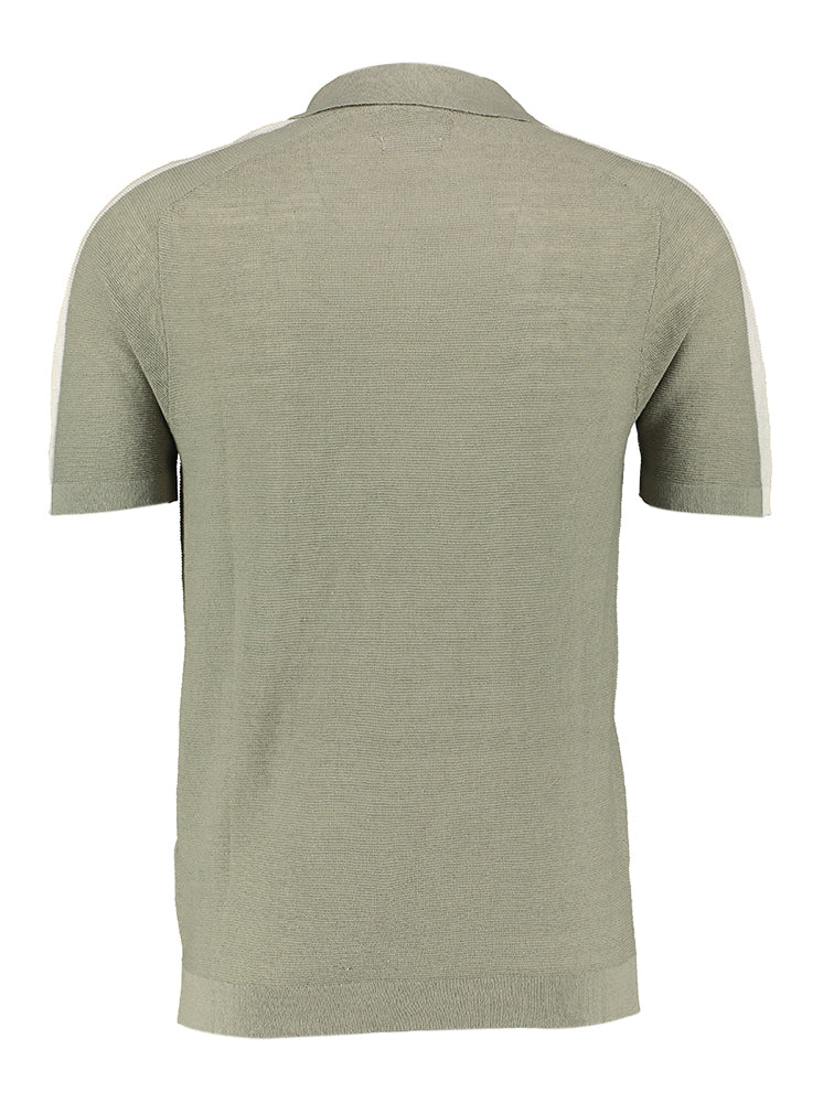 Groene polo met beige detail Liu Jo