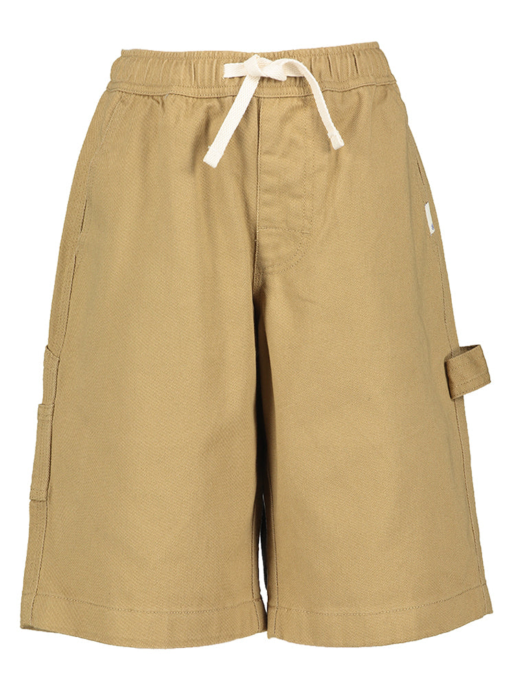 Camel kleurige short met elastiek Element