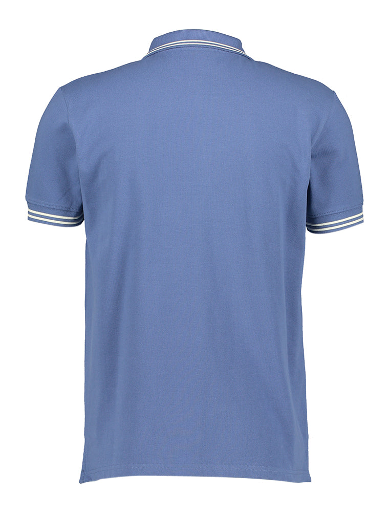 Polo bleu à manches courtes Antwrp