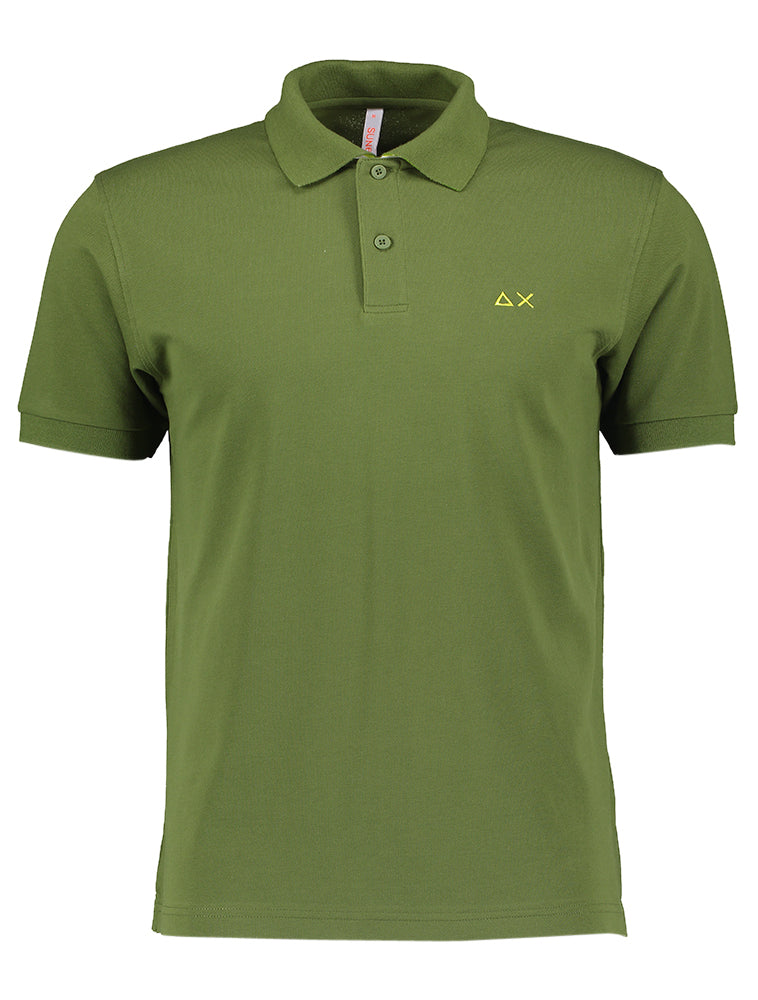 Groene polo met korte mouwen Sun 68