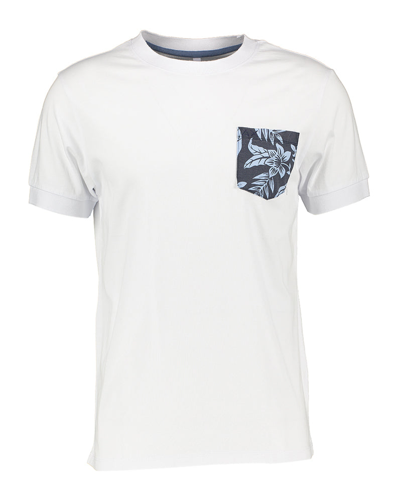 Witte t-shirt met borstzak Sun 68