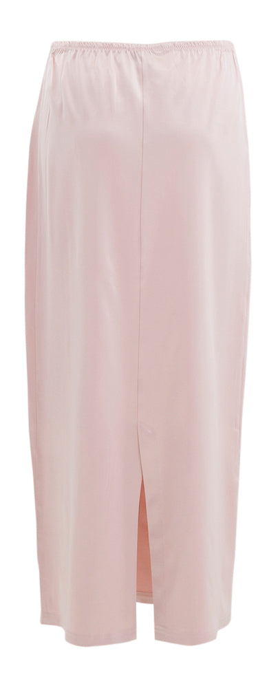 Roze glanzende jurk Fazil Nathalie Vleeschouwer