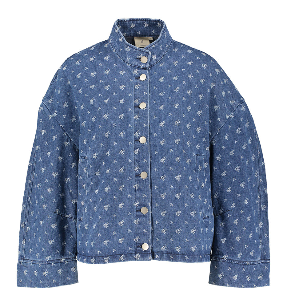 Blauwe jeansjas met details Gustava Peppercorn