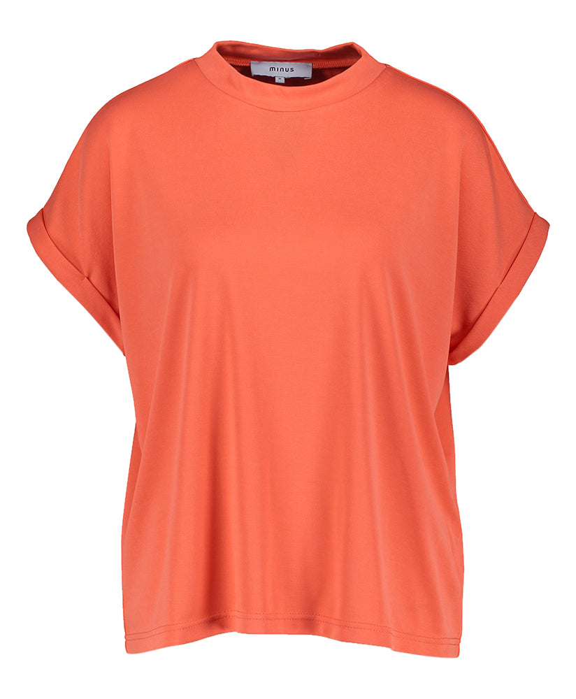 T-shirt corail à manches courtes Mavelyn Minus