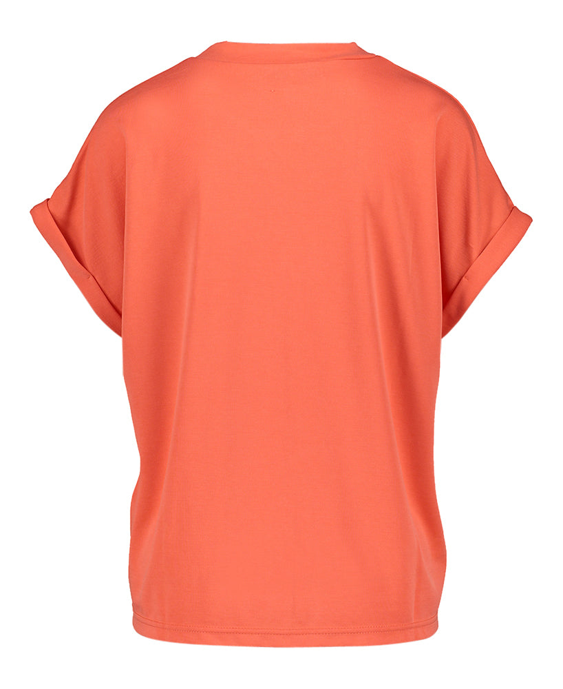 T-shirt corail à manches courtes Mavelyn Minus