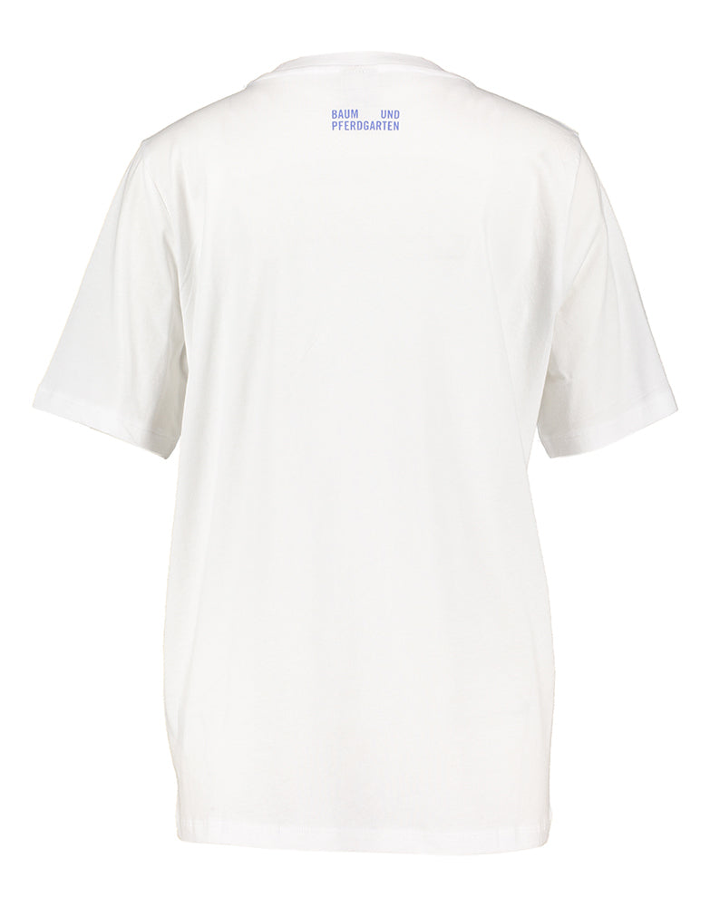 T-shirt blanc avec imprimé Jawo Baum Und Pferdgarten
