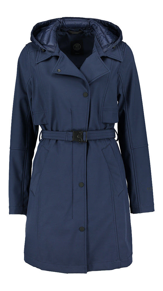 Veste imperméable à capuche bleu foncé Ancona Reset