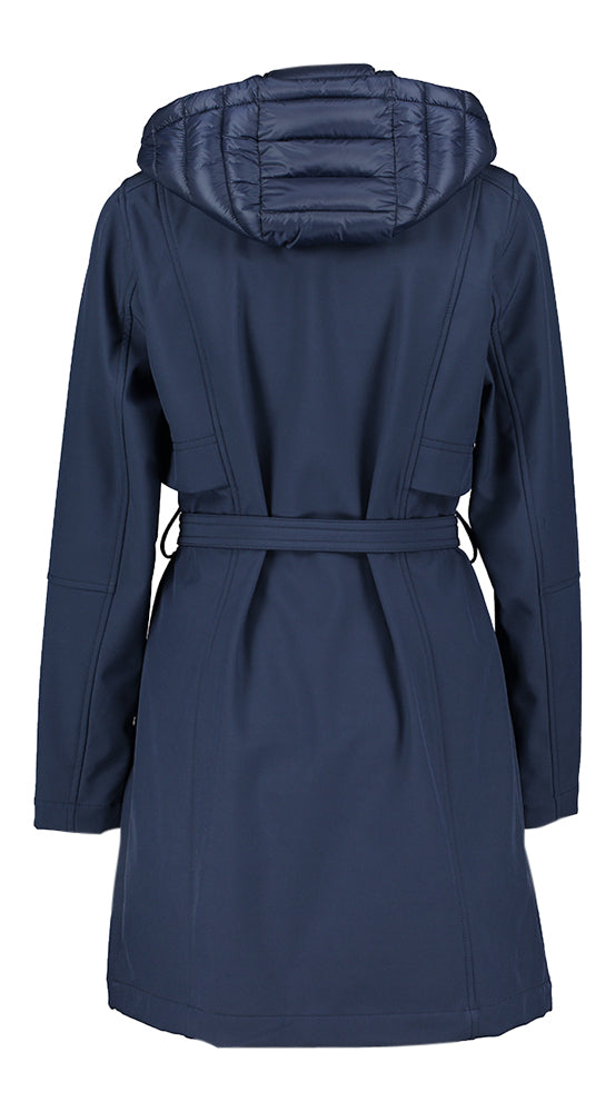Veste imperméable à capuche bleu foncé Ancona Reset