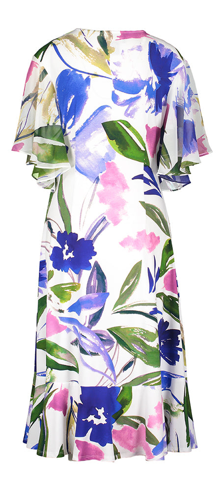 Robe midi à imprimé floral Joseph Ribkoff