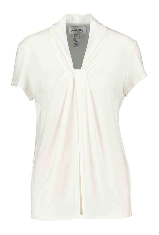 Witte top met losvallende kraag Joseph Ribkoff
