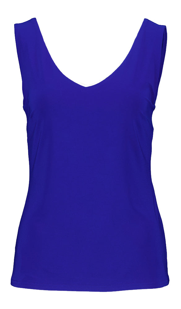 Haut bleu cobalt avec dos plus profond Joseph Ribkoff