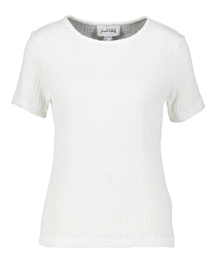 Witte t-shirt met structuur Jospeh Ribkoff