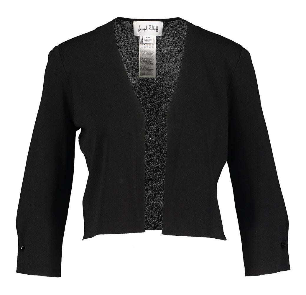 Gilet court noir ouvert Joseph Ribkoff