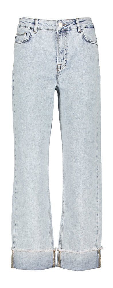 Jean bleu clair coupe droite, longueur 7/8, Nutoronto Numph