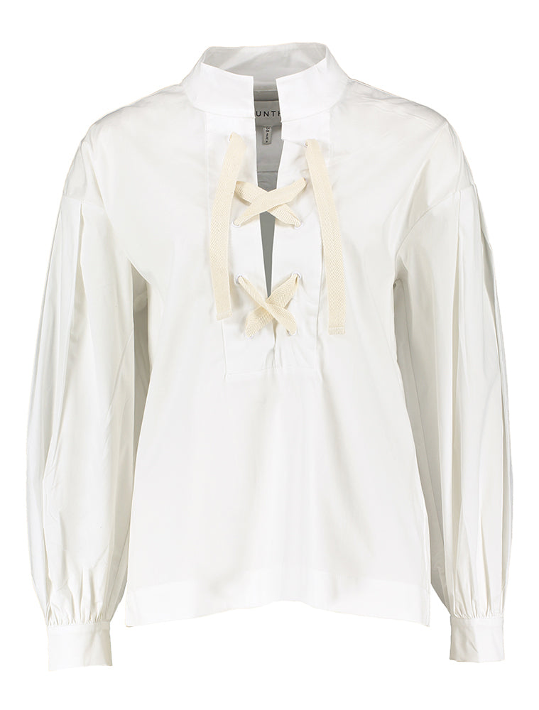 Witte bloes met touw Felise Munthe