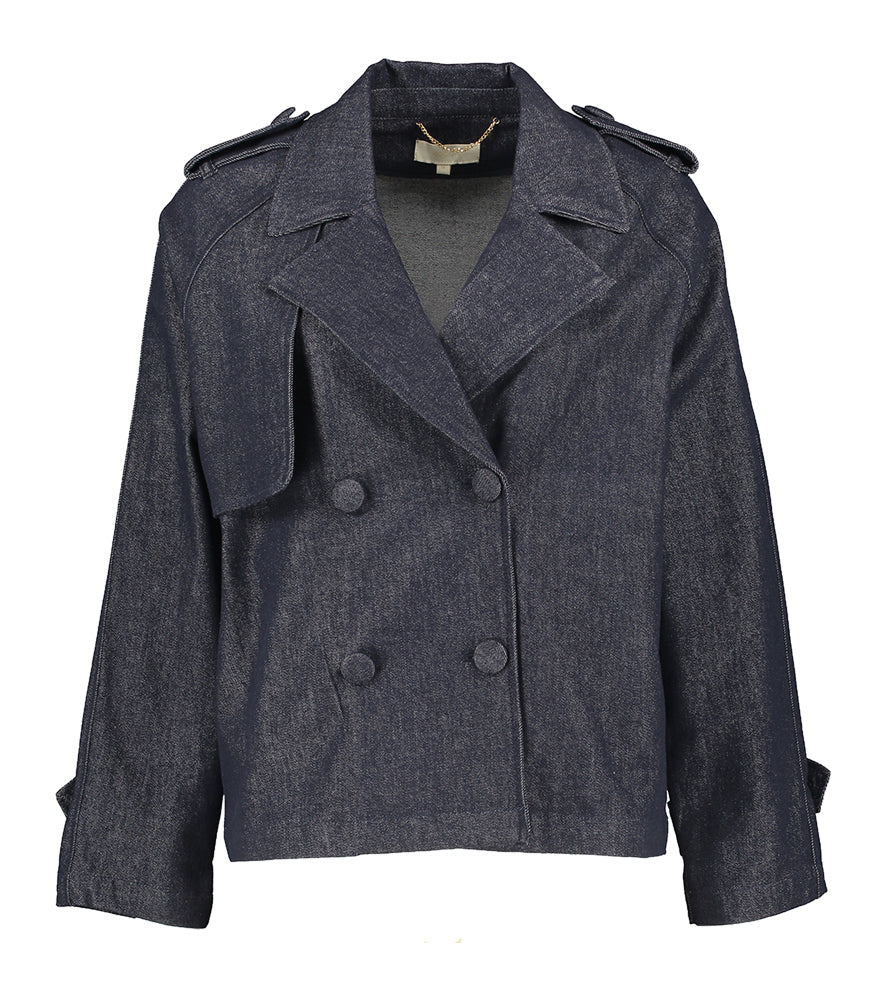 Gilet en jean bleu foncé à boutons Lilli Kocca