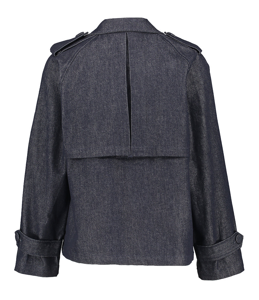 Gilet en jean bleu foncé à boutons Lilli Kocca