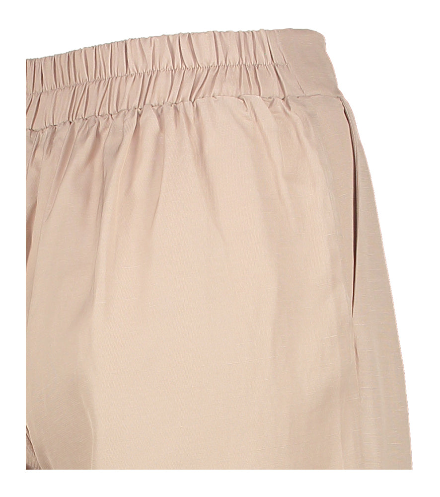 Beige wijde broek met bandplooi Jeff Kocca
