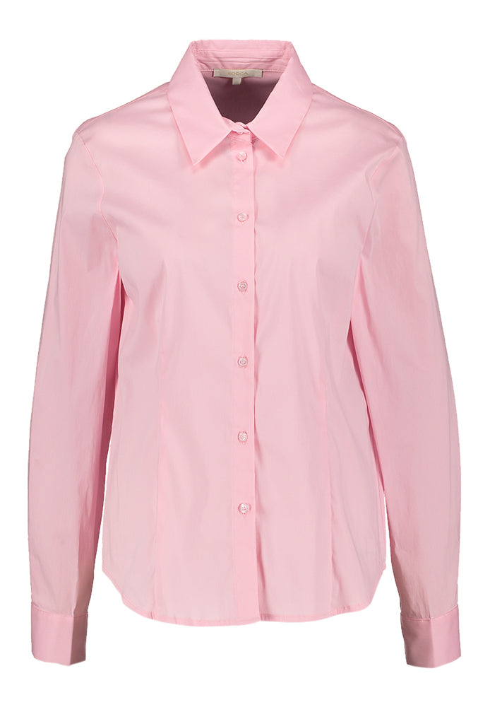 Chemisier rose en coton ajusté Jasefy Kocca