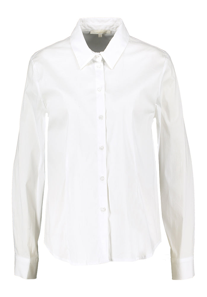 Chemisier blanc ajusté en coton Jasefy Kocca