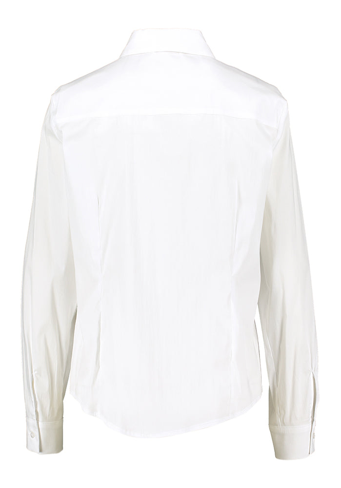 Chemisier blanc ajusté en coton Jasefy Kocca