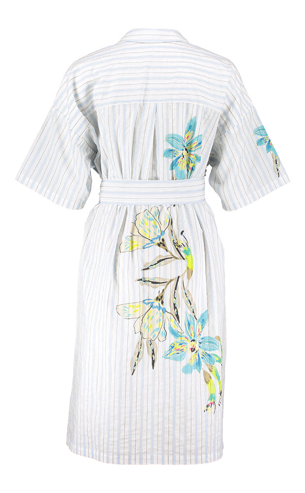 Robe-chemise rayée à imprimé Taormina Due Amanti