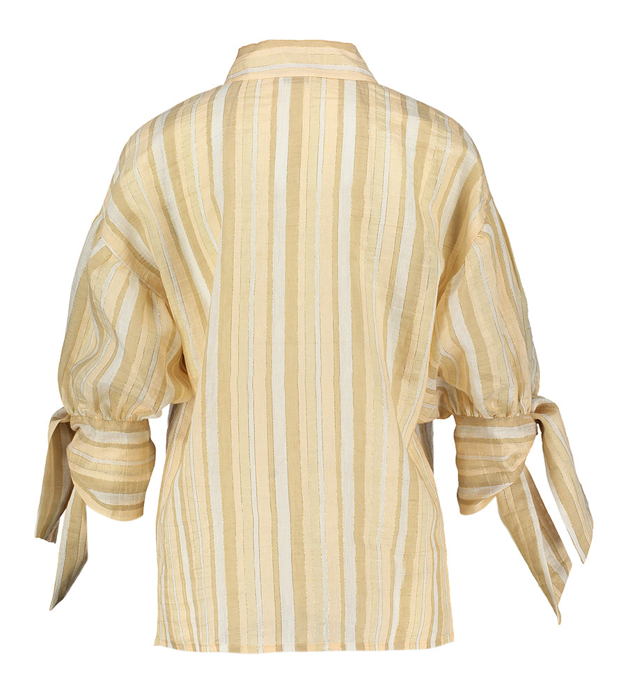 Blouse rayée sable Milena Due Amanti