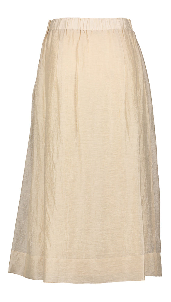 Beige halflange rok Kenya Due Amanti
