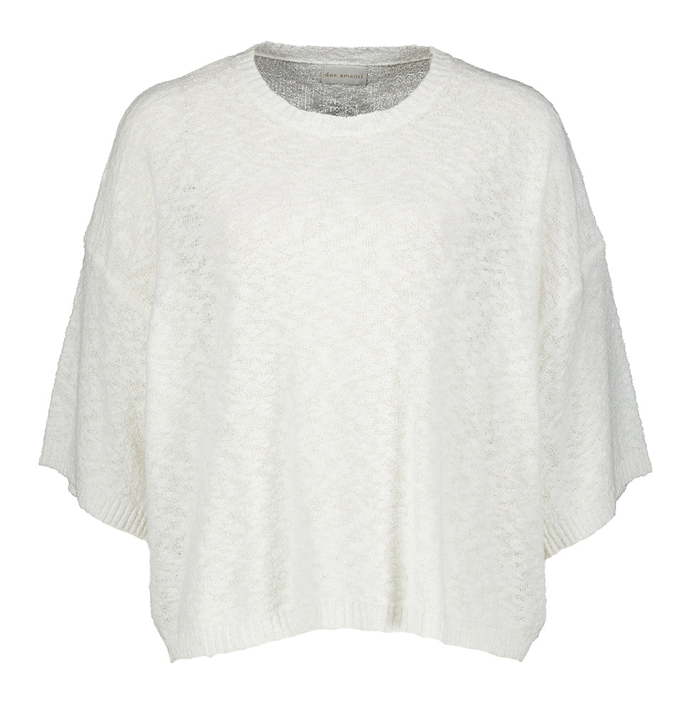 Pull en coton blanc de la marque Wayne Due Amanti