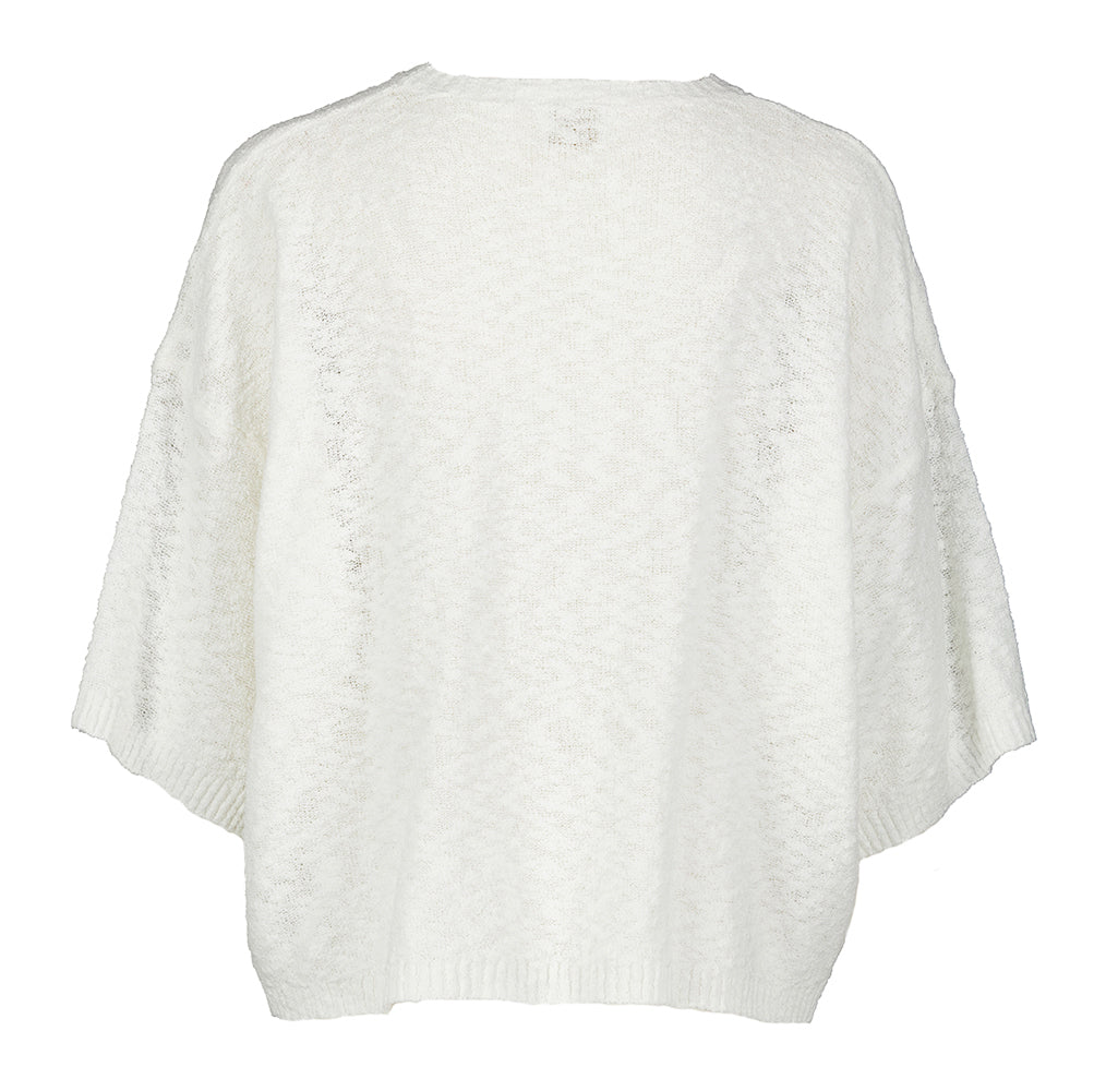 Pull en coton blanc de la marque Wayne Due Amanti