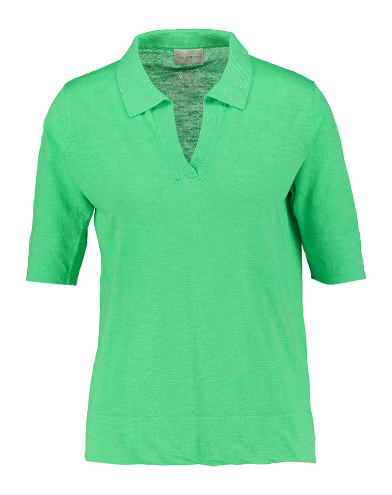 polo à manches courtes Dakota Due Amanti couleur chlorophylle