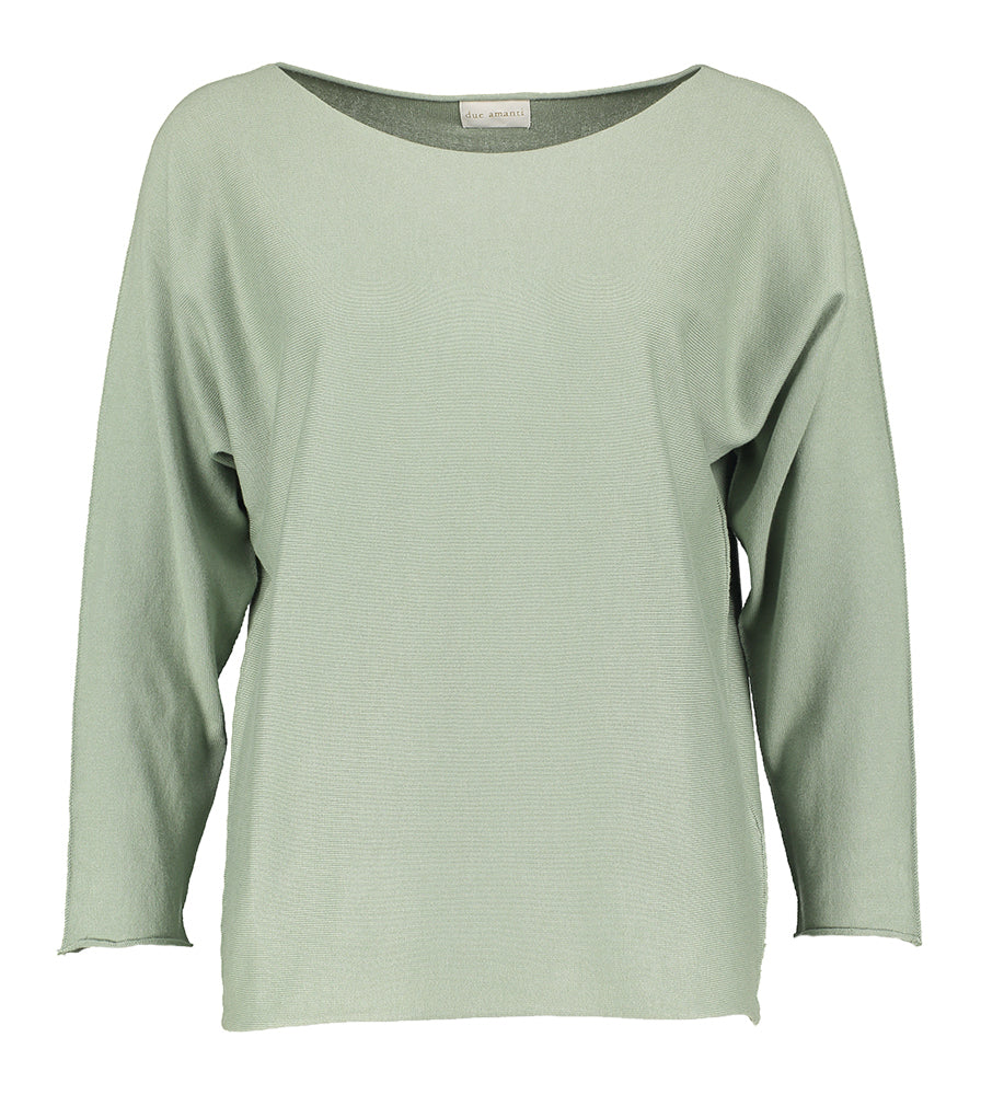 Groene trui met boothals Bemi Biss Due Amanti