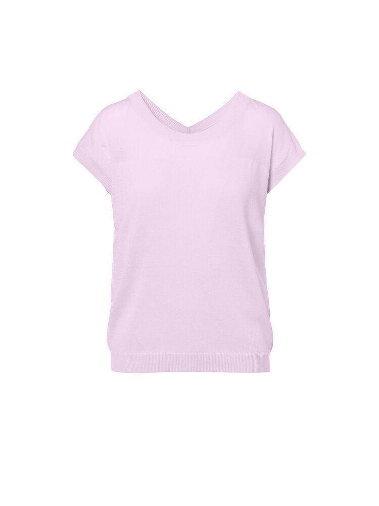 Roze dunne trui met korte mouwen Dion Beaumont