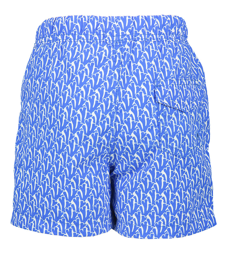 Cobal zwemshort met print Shiwi