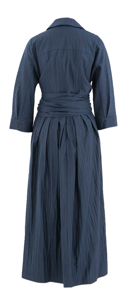 Robe longue bleu foncé Cassia Natan