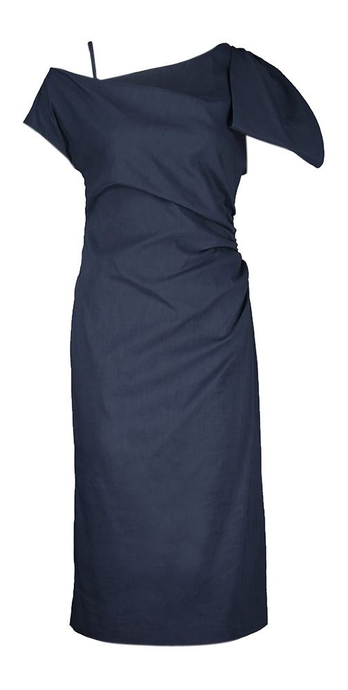 Robe de soirée bleu foncé Cadeau Natan