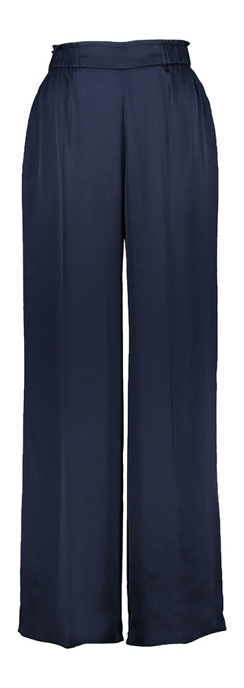 Pantalon ample bleu foncé élégant Carla Natan
