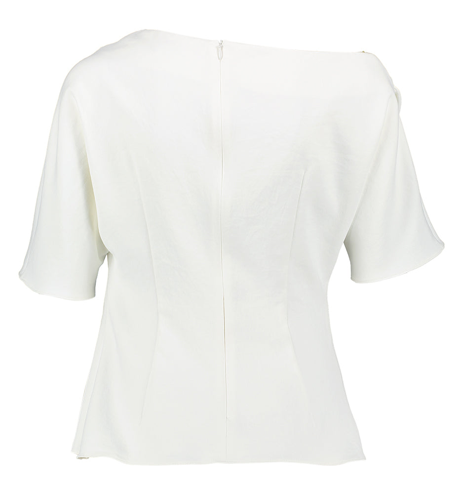 Ecru bloes met boothals Canari Natan