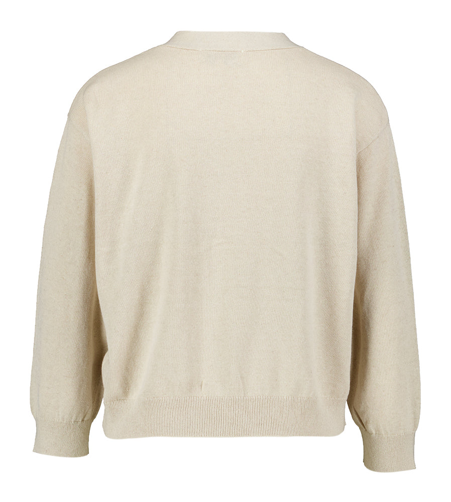 Gilet beige à boutons Fanfan Jeff