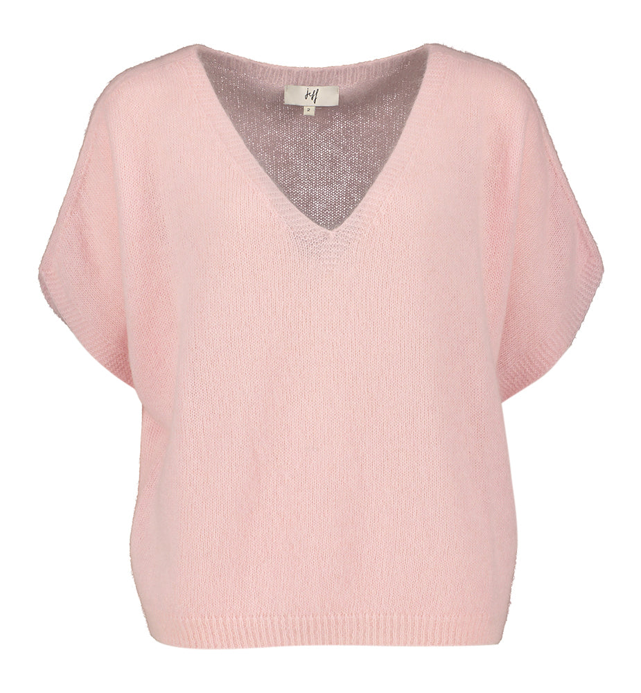 Roze trui met alpaca wol Jeff