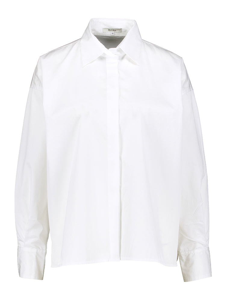 Witte bloes Romy Blue Bay