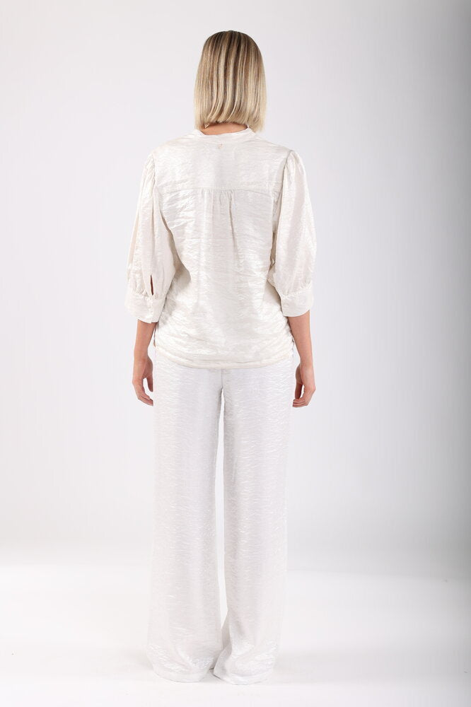 Pantalon nacré brillant avec élastique Vicenza Nukus