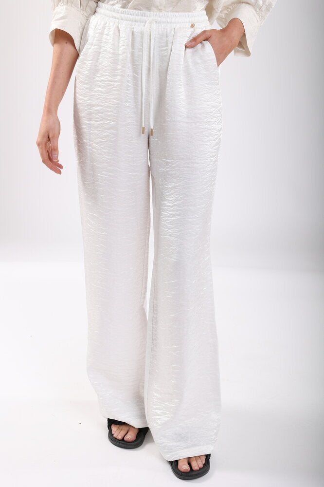 Pantalon nacré brillant avec élastique Vicenza Nukus