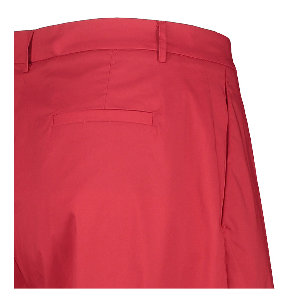 Pantalon rouge large à plis Liviana Conti